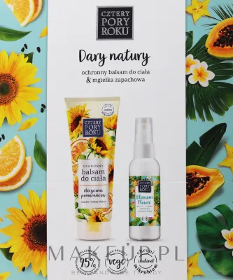 Набор Cztery Pory Roku Dary Natury бальзам для тела и ароматическая вода с маслом ши и апельсином 250+100 мл