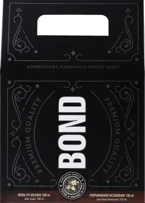 Bond Premium Quality набор мужской подарочный: бальзам после бритья 100 мл и дезодорант-спрей 150 мл с ароматом виски
