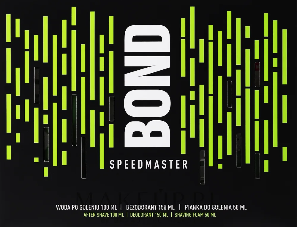 Набор Bond Speedmaster лосьон после бритья 100 мл дезодорант-спрей 150 мл и пена для бритья 50 мл для мужчин