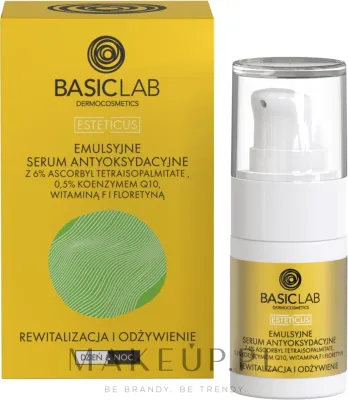 Эмульсионная антиоксидантная сыворотка для лица BasicLab Dermocosmetics Esteticus Face Serum 6% Ascorbyl Tetraisopalmitate