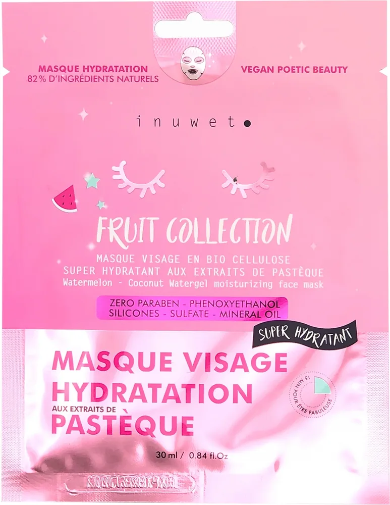Увлажняющая маска для лица Арбуз Inuwet Face Mask Moisturizing Watermelon