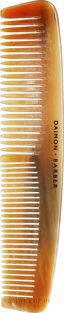 Двусторонняя расчёска для волос и бороды Daimon Barber Comb in Gift Box бежево-белый