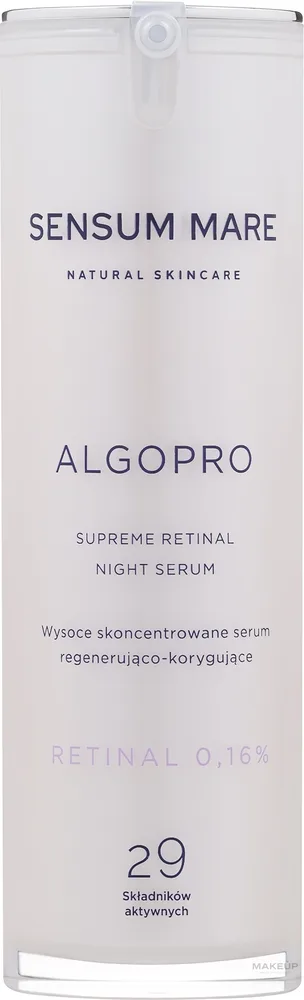 Сыворотка для лица Sensum Mare Algopro R ночная с ретиналем 0,16% и церамидами 30 мл