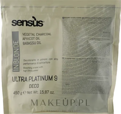 Осветляющая пудра для волос Sensus InBlonde Deco Ultra Platinum 9 Bleaching Powder, осветление до 9 тонов, 450 г