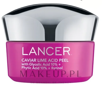 Lancer Caviar Lime Acid Peel кислотный пилинг для лица с гликолевой и фитовой кислотами и ретинолом 50 мл