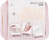 Набор для лица Makeup Revolution Pink Clay глиняная маска кисть повязка и косметичка с каолином 50 мл — фото 1