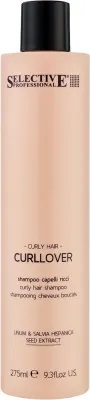 Шампунь для волос Selective Professional Curllover Shampoo для кудрявых волос, с экстрактами льна и чиа, 275 мл