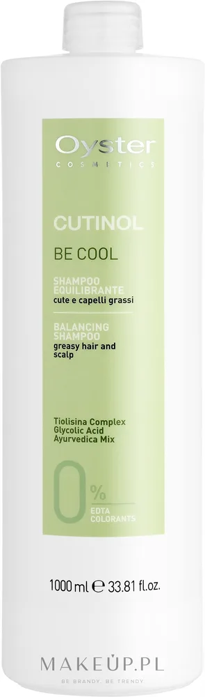 Балансирующий шампунь Oyster Cosmetics Cutinol Be Cool для жирной кожи головы, с хной и кунжутом