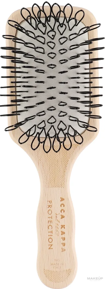 Дорожная щётка для волос Acca Kappa Protection Beech Wood Brush Looped Nylon Travel-Size