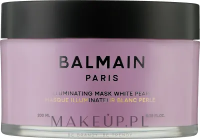 Balmain Paris Hair Couture Balmain Paris Hair Couture Illuminating Mask White Pearl - Маска для светлых волос Balmain White Pearl тонирующая против желтизны, аргана, кератин, протеины шёлка, 200 мл
