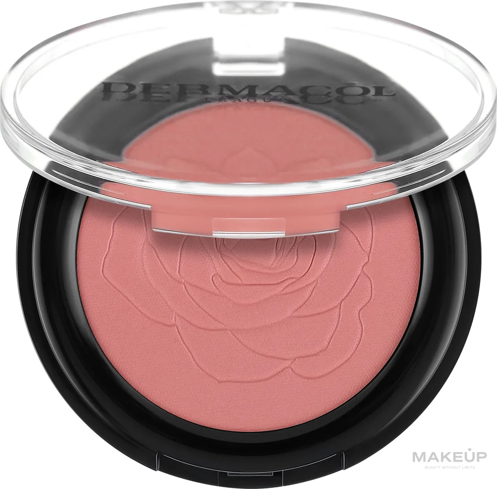 Dermacol Natural Powder Blush румяна для лица пудровые натуральное покрытие стойкие масло арганы сквалан компактные 5 г, оттенок 1