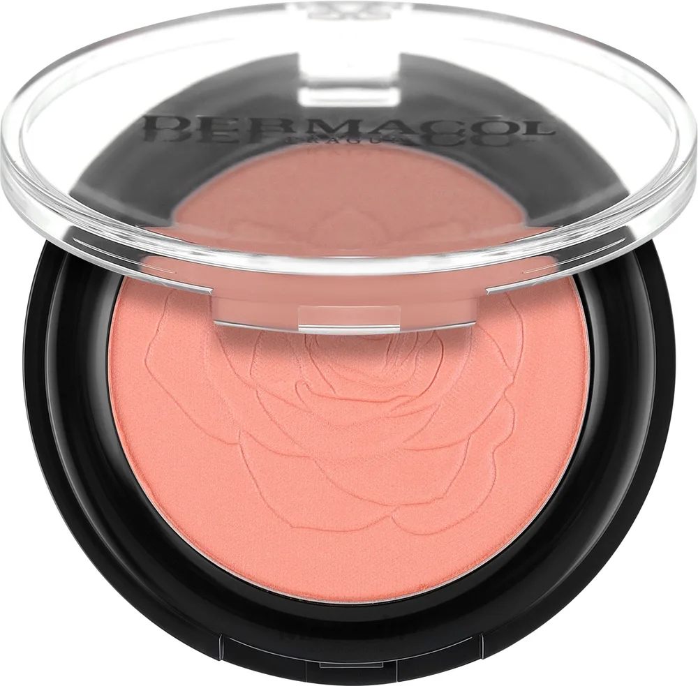 Dermacol Natural Powder Blush румяна для лица пудровые натуральное покрытие стойкие масло арганы сквалан компактные 5 г, оттенок 2