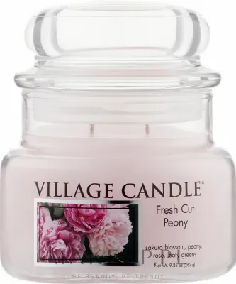 Ароматическая свеча Village Candle Fresh Cut Peony / Свежий пион в банке