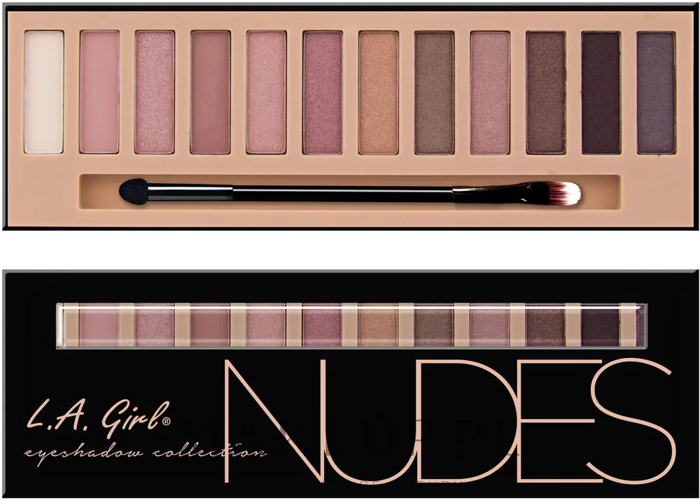 Палетка теней для век L.A. Girl Beauty Brick Eyeshadow Collection, оттенок GES331 - Nudes