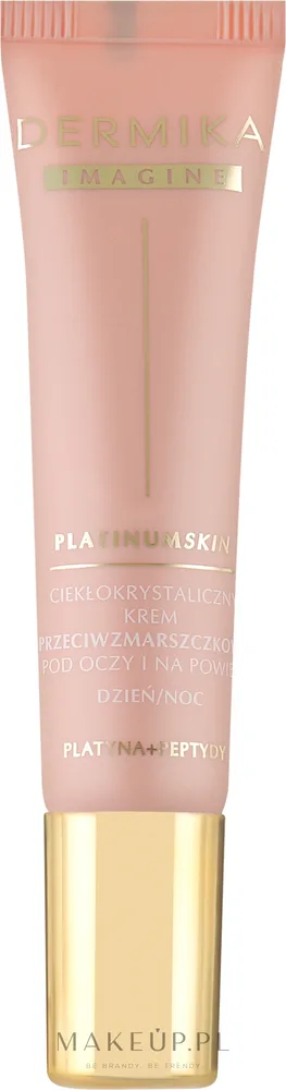 Крем для кожи вокруг глаз Dermika Imagine Platinum Skin жидкокристаллический, против морщин, дневной и ночной, 15 мл