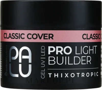 Строительный гель для ногтей Palu Pro Light Builder Gel Classic Cover натурального оттенка, средней вязкости, 12 г, 45 г или