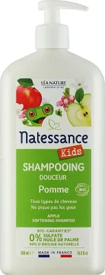 Органический гель для душа Natessance Kids с ароматом яблока, 500 мл
