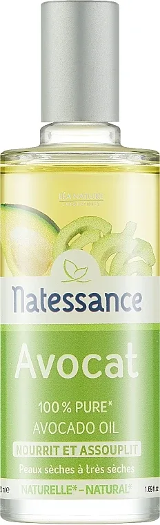 Питательное масло для тела Natessance с маслом авокадо, 50 мл