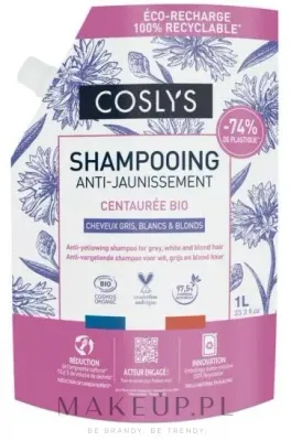 Шампунь для волос Coslys Anti-Yellowing Shampoo Grey + White Hair против желтизны, для седых и светлых волос, 1000 мл