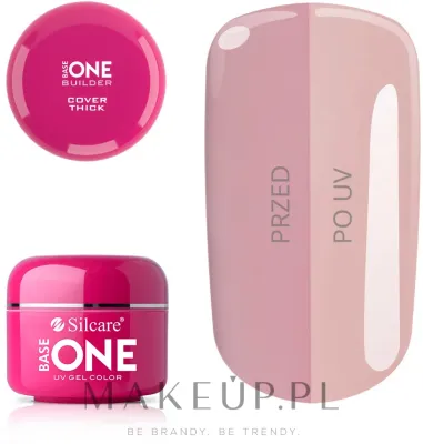 Камуфлирующий гель для ногтей Silcare Base One UV Gel Builder Cover Thick, средней вязкости, 100 г