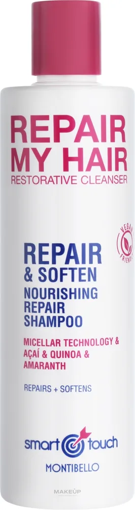 Шампунь для волос Montibello Smart Touch Repair My Hair Shampoo мицеллярный, для повреждённых волос, 300 мл