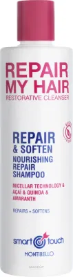 Шампунь для волос Montibello Smart Touch Repair My Hair Shampoo мицеллярный, для повреждённых волос, 300 мл