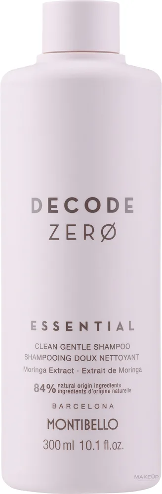 Шампунь для волос Montibello Decode Zero Essential Clean Gentle Shampoo, для ежедневного применения, 300 мл