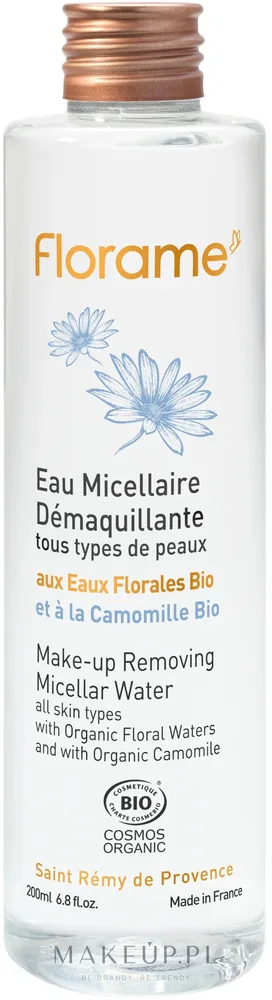 Вода мицеллярная Florame Make-up Removing Micellar Water для снятия макияжа, для чувствительной кожи, 200 мл