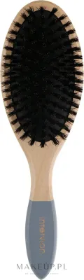 Деревянная щётка для волос Inter-Vion Wooden Line Brush 498641 натуральная щетина