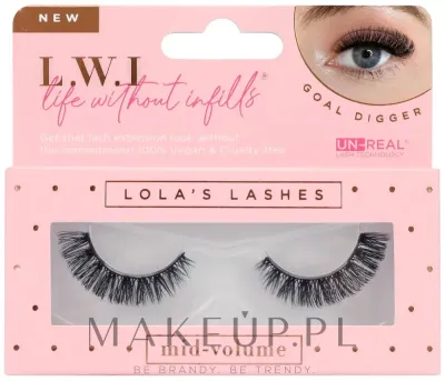 Накладные ресницы Lola's Lashes Goal Digger Strip Lashes, на ленте, с изгибом, длина 4–9 мм