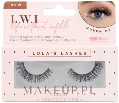 Накладные ресницы Lola's Lashes Queen Me Strip Lashes, на ленте, с изгибом, длина 7–10 мм