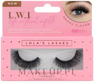 Накладные ресницы Lola's Lashes Drama Please Strip Lashes, на ленте, с изгибом, длина 10–16 мм