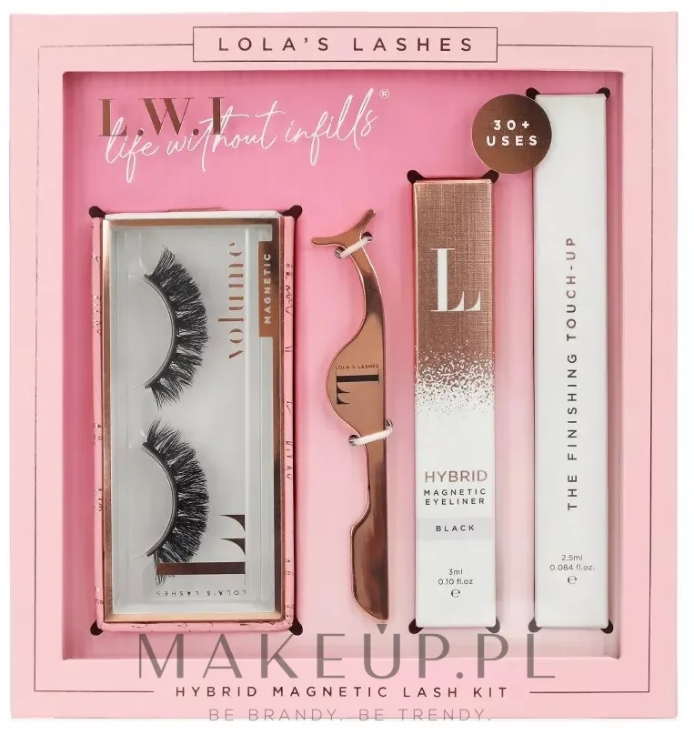 Набор Lola's Lashes Curl Power Hybrid магнитная подводка 3 мл ремувер 2.5 мл магнитные ресницы и аппликатор