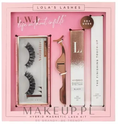 Набор Lola's Lashes Curl Power Hybrid магнитная подводка 3 мл ремувер 2.5 мл магнитные ресницы и аппликатор