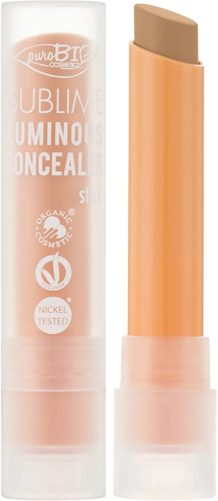 Корректор для лица PuroBio Cosmetics Sublime Luminous Concealer Stick в стике, с сияющим эффектом, 3,6 г, оттенок 06