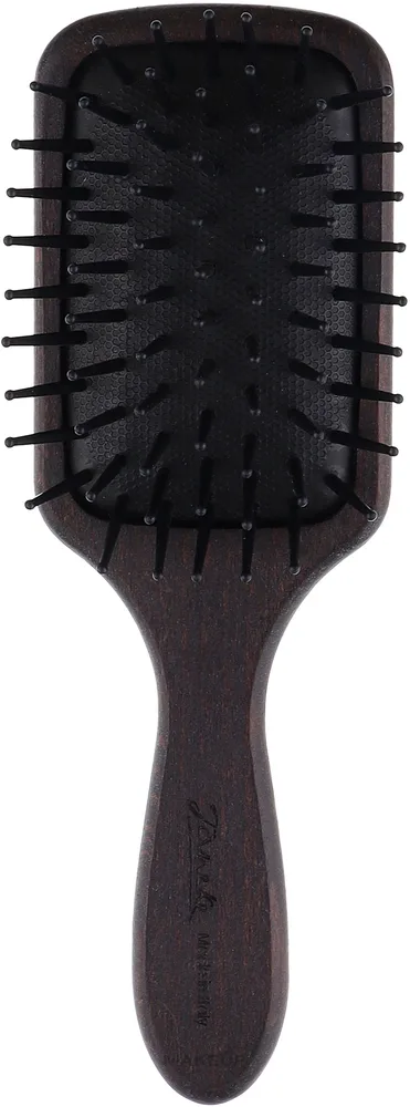Квадратная деревянная щётка для волос Janeke Bubinga Wood Line малая