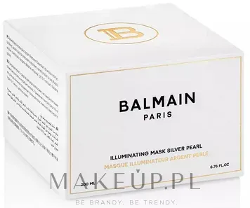 Balmain Paris Hair Couture Illuminating Silver Pearl маска для волос оттеночная с фиолетовым пигментом против желтизны для блонда и седых волос 200 мл