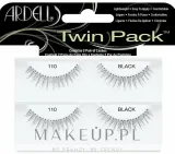 Набор накладных ресниц Ardell Twin Pack Lashes 110 Black, чёрные, изогнутые, 4 шт — фото 1