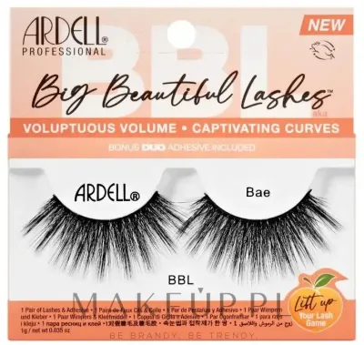 Накладные ресницы Ardell BBL Big Beautiful Lashes Bae, объём и подкручивание, средняя длина 20 мм, 2 шт