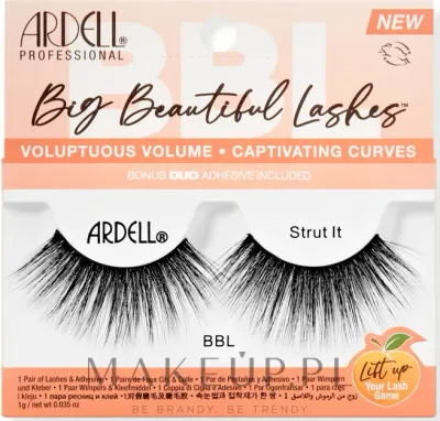 Накладные ресницы Ardell BBL Big Beautiful Lashes Strut It, объёмные, длина 18 мм, 2 шт