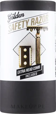 Бритва для лезвий Golden Beards Shave Safety Razor Gold ручной работы, золотая, 1 шт