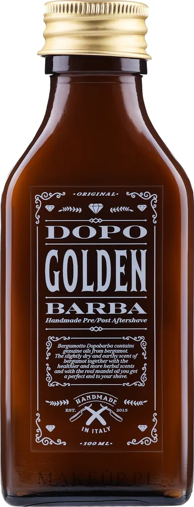 Бальзам после бритья Golden Beards Dopo Golden Barba After Shave с миндальным маслом и ментолом, 100 мл