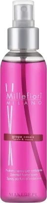 Спрей для дома Millefiori Milano Natural Grape Cassis Scented Home Spray ароматический, виноград и чёрная смородина, 150 мл