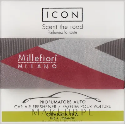Ароматизатор для автомобиля Millefiori Milano Icon Textil Geometric Orange Tea, апельсин и чай, 1 шт