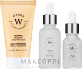 Набор Warda Glowing Glory Vitamin C сыворотка для области вокруг глаз 15 мл масло-сыворотка 30 мл и крем для лица 50 мл — фото 1