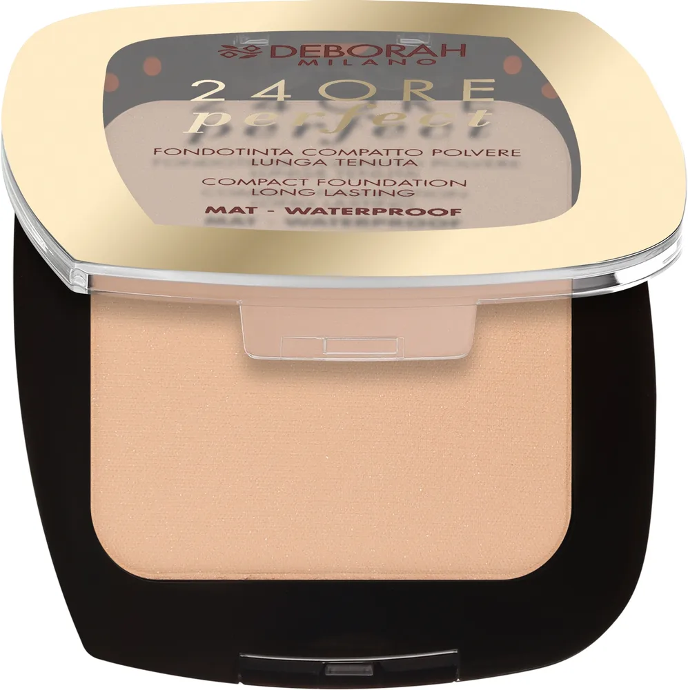 Пудровая тональная основа Deborah Fondotinta 24 Ore Perfect Compatto SPF 20, 9 г, оттенок 01 - Light Beige