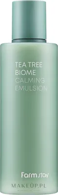 FarmStay Tea Tree Biome эмульсия для лица успокаивающая с чайным деревом 200 мл, Calming Emulsion для чувствительной кожи