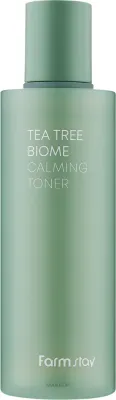FarmStay тонер для лица успокаивающий с чайным деревом Tea Tree Biome Calming Toner, тоник с центеллой и пантенолом, 200 мл