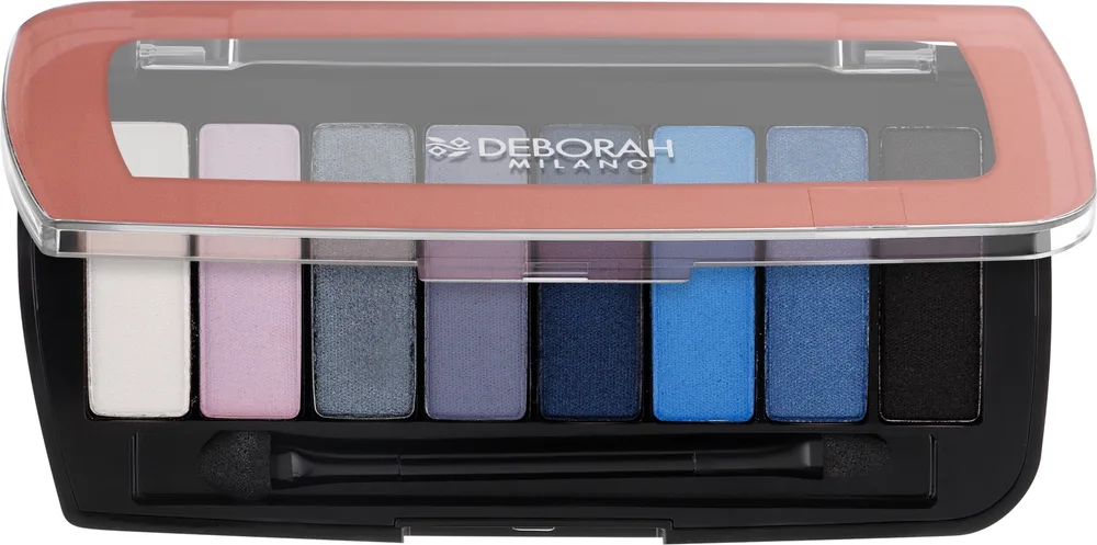 Палетка теней для век Deborah Color Moods Palette 8 оттенков, оттенок 04 - Moonlight