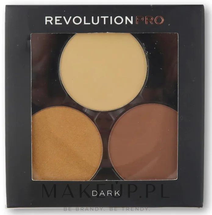 Makeup Revolution Zestaw do konturowania - Палетка для контурирования Revolution Pro Refill Contour Pack, три оттенка, для магнитных палеток, 3 шт. по 2 г, оттенок Dark